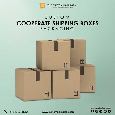 Our sturdy custom Cooperate shipping boxes are durable and are the perfect canvas for your designs. Pick from endless styles & sizes, and start designing today. Our corrugated cardboard shipping boxes & packaging boxes offer competitive sustainability & durability advantages in the global strategic marketplace. Boxes come flat packaged for easy transport and storage. Our cardboard boxes are made of high quality and have a low MOQ. We offer a wide range of sizes and styles to choose from. Shipping Boxes Packaging, Cardboard Shipping Boxes, Boxes Packaging, Marketing Poster, Corrugated Box, Premium Packaging, Design Posters, Shipping Boxes, Packaging Boxes