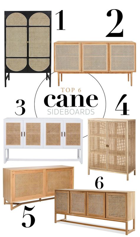 Cane Sideboard, Diy Sideboard, Living Room Decor Tips, Room Decor Tips, Cane Furniture, Hemma Diy, Home Magazine, Amazing Ideas, Boho Living Room