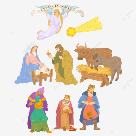 holy family jesus mary and joseph with angel in christmas nativity scene vector nativity christmas Mary And Joseph, Family Vector, Jesus Mary And Joseph, Nativity Christmas, Christmas Ad, Christmas Nativity Scene, Christmas Set, Holy Family, Christmas Nativity