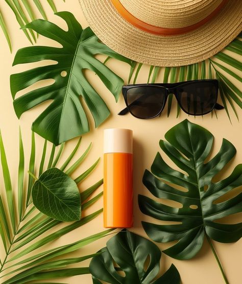 Discover and download free images Tropical #Summer Essentials: Sunscreen, Sunglasses, and Straw Hat https://aifusionart.com/tropical-summer-essentials-sunscreen-sunglasses-and-straw-hat/?utm_source=facebook&utm_medium=social&utm_campaign=ReviveOldPost Sunglasses Packaging, Tropical Summer, Summer Sunglasses, Tropical Theme, Theme Ideas, Download Free Images, Nature Prints, Wide Brimmed Hats, Wooden Tables