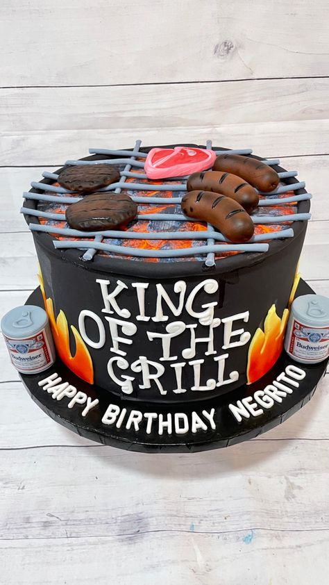 Bbq Cake Ideas, 50th Birthday Cake Ideas For Men, Birthday Cale, Bbq Cake, Bbq Theme, 57th Birthday, 32 Birthday, Dad Birthday Cakes, Bbq Burgers