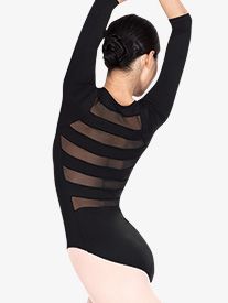 Kids Leotards, Mesh Leotard, Leotard Fashion, Long Sleeve Leotard, Black Leotard, Dance Tights, Leotards Ballet, Dance Leotards, Performance Wear