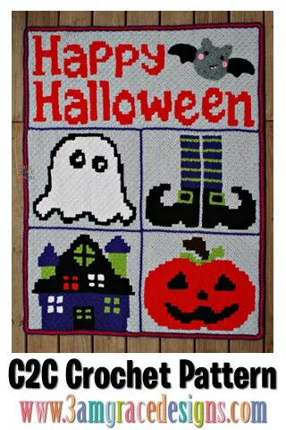 Our Halloween C2C crochet pattern & tutorial makes a lap sized throw blanket that’s sure to be a family favorite to decorate for the holiday. #crochet #c2ccrochet Halloween Blanket Crochet, C2c Graphgan, Corner To Corner Crochet Pattern, C2c Blanket, C2c Crochet Pattern, C2c Crochet Pattern Free, Crochet Feather, Fall Crochet Patterns, Blanket Crochet Pattern