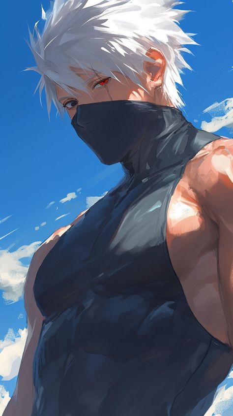 Kakashi Fanart, Gojo Fanart, Kakashi Anbu, Phone Wallpapers Vintage, Naruto Fanart, Naruto Boys, Hatake Kakashi, Naruto Fan Art, Naruto Series