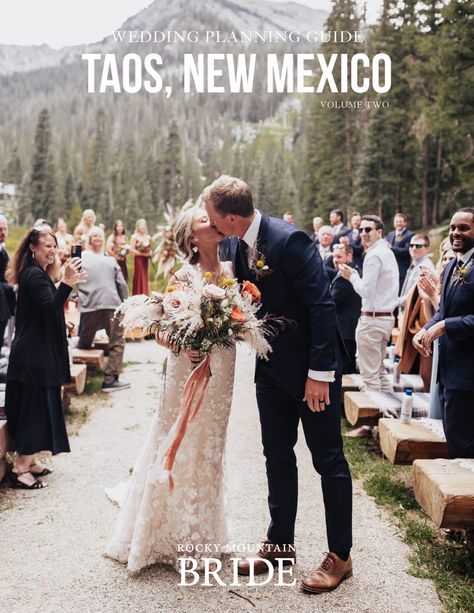 Taos, New Mexico is quaint town full of beautiful southwestern charm. Whether you’re planning a small elopement, large reception or are simply after inspiration for your New Mexico engagement session, the Taos, New Mexico Wedding Guide has all the details you need! Mountain Top Wedding, Taos New Mexico, Rustic Wedding Venues, Mountain Bride, Beaver Creek, Wedding Planning Guide, The Rocky Mountains, France Wedding, Wedding Team