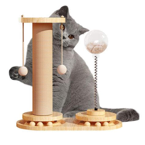 PRICES MAY VARY. Multi-functional Fun:LALAKATS Cat Treat Puzzle can be creative with feeding and satisfy your cat's natural curiosity making eating funny again;With a small flower solid wood turntable, catch and play all in one, play with abandon, hi play all day; let your cat find more fun! Intimate details:LALAKATS cat treat dispenser selected solid wood panels, environmentally friendly and odorless, suitable for long-time family use, and the use of high-quality steel springs, good elasticity, Cat Puzzle Feeder, Cat Scratch Post, Cat Room Decor, Scratcher Cat, Toy For Cat, Treat Dispenser, Cat Puzzle, Kitten Toys, Cat Scratch