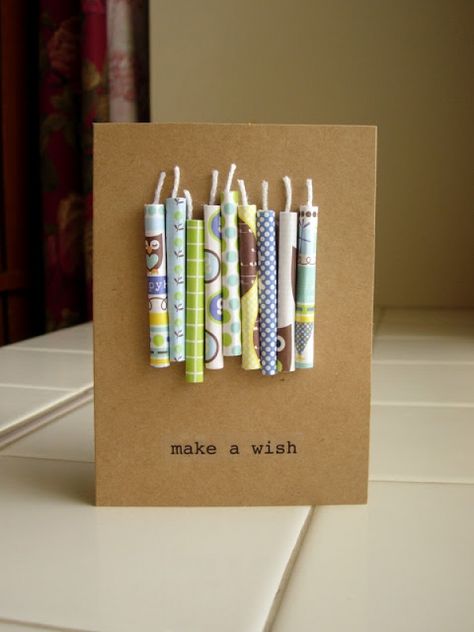 Kartu Ulang Tahun Diy, Birthday Candle Card, Kerajinan Diy, Anniversaire Diy, Paper Candle, Candle Cards, 카드 디자인, Birthday Cards Diy, Handmade Greetings