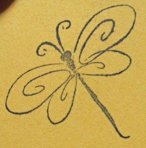 Watercolor Dragonfly Tattoo, Dragonfly Tattoos, Cute Dragonfly, Watercolor Dragonfly, Dragonfly Tattoo, A Butterfly, A Drawing, Tattoos, Yellow