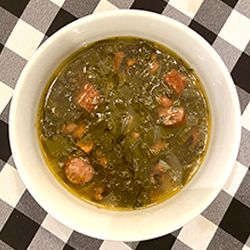 Swamp Soup – Dixielily Swamp Stew, Swamp Bucket Recipes, Swamp Stew Recipe, Turnip Green Soup With Sausage, Wishbone Kitchen Swamp Soup, Alabama Swamp Soup, Swamp Soup Recipe, Swamp Soup With Conecuh, Low Sodium Recipes