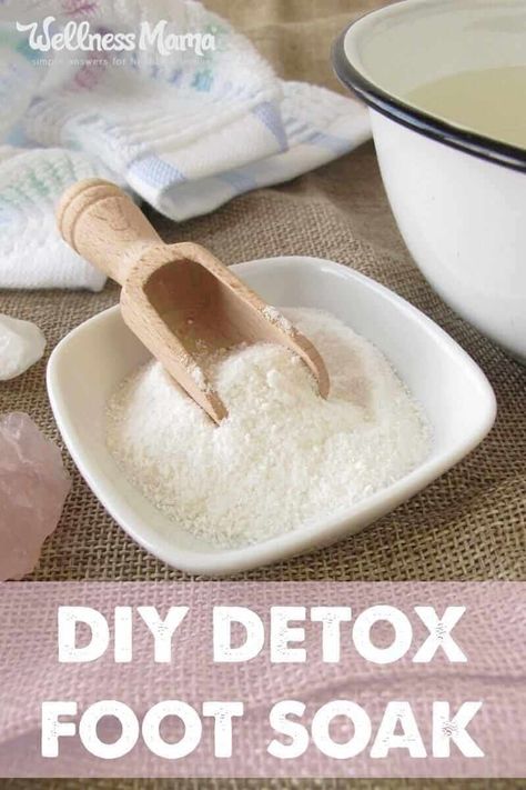 Detox Foot Soak, Benefits Of Epsom Salt, Apple Cider Vinegar Foot Soak, Epsom Salt Cleanse, Apple Cider Vinegar Bath, Epsom Salt Foot Soak, Clay Apple, Foot Detox Soak, Foot Soak Recipe