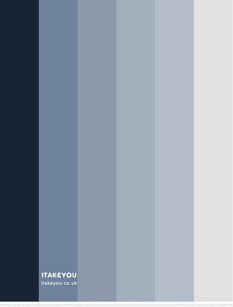 Dusty Blue Color Pallete, Ombre Colour Palette, Color Palette Dusty Blue, Dusty Blue Bedroom, Dusty Blue Palette, Pastel Blue Color Palette, Dusty Blue Color Palette, Dusty Blue Paint, Blue Pallet