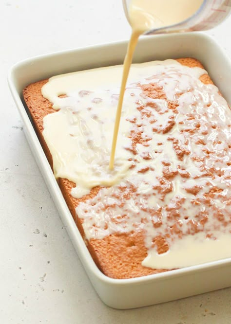 Tres Leches Cake Recipe Authentic, Tres Leches Cake Recipe, Leches Cake, Condensed Milk Recipes, Mexican Dessert Recipes, Milk Cake, Tres Leches Cake, Mexican Dessert, Tres Leches