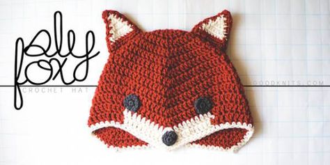 slyfoxhat-txt Fox Hat Pattern, Crochet Fox Hat, Fox Hat Crochet, Crocheted Shark Pattern, Crochet Shark, Crochet Animal Hats, Crochet Baby Hat Patterns, Fox Hat, Baby Hat Patterns