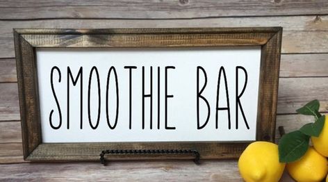 Smoothie Station, Breakfast Station, Smoothie Shop, When Life Gets Tough, Smoothie Bar, Bloxburg Decals Codes, Home Coffee Bar, Coffee Bar Home, Bar Sign