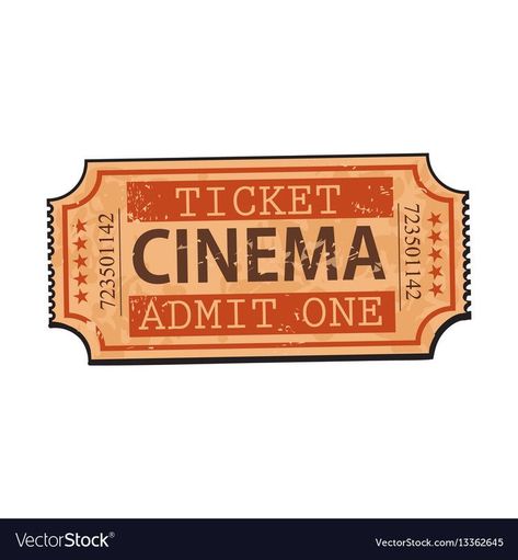 Retro Cinema, Vintage Cinema, Preppy Stickers, Homemade Stickers, Cinema Ticket, Pop Stickers, Cute Laptop Stickers, Ticket Stubs, Tumblr Stickers