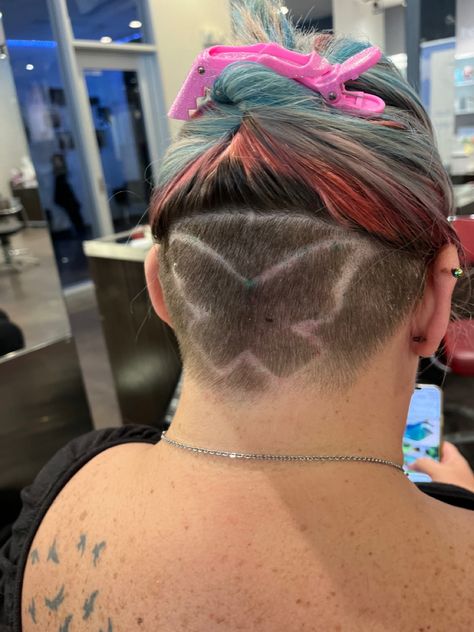 Butterfly Undercut Designs, Butterfly Undercut, Undercut Design, Undercut Designs, Undercut, Shaving, Hair, Quick Saves, Design