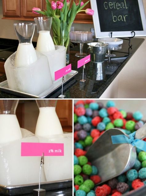 Diy Ice Bucket, Cereal Bar, Ice Blocks, Taco Bar, Party Goods, Party Bars, Dessert Bar, Star Wars Party, Sleepover Party