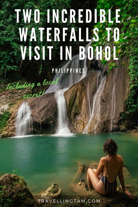 Two of the best waterfalls to visit in Bohol, the Philippines and how to get there. Includes one waterfall which is a locals secret! #bohol #philippines #asia #waterfalls #travel #travelinspiration Bohol Philippines Outfit, Southeast Asia Travel Outfit, Philippines Outfit, Secret Waterfall, Bohol Philippines, Budget Friendly Travel, Japan Travel Tips, Oceania Travel, Travel Route