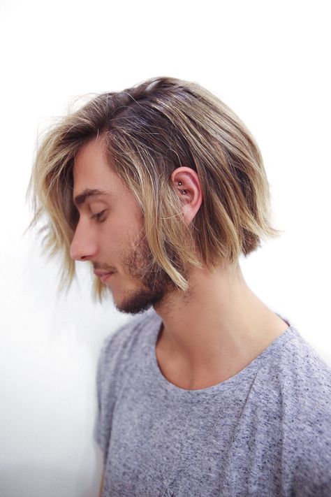 Guy Haircuts - Mens Haircuts 2016 Soft Undercut, Braid Bangs, Men Undercut, Guy Haircuts, One Length Haircuts, Men's Cuts, Hair Bun Maker, Men's Haircuts, Chin Length Hair