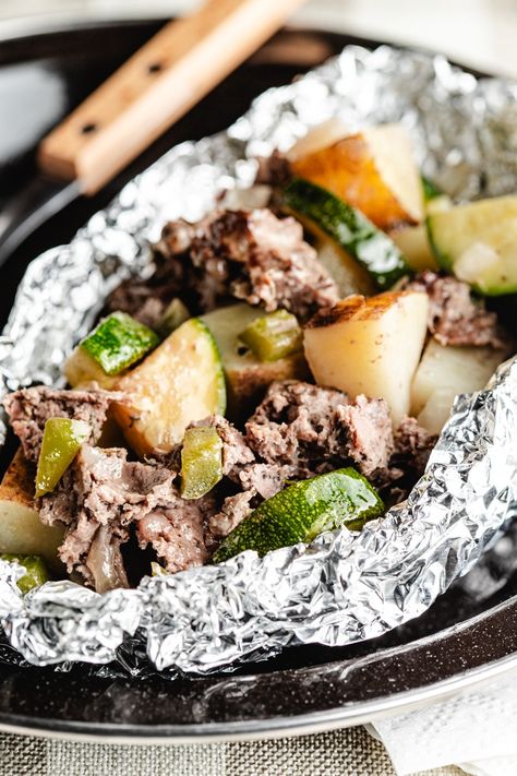 Venison Foil Packet Meals are a versatile, low-mess way to make dinner fun with ground venison. Make them camping or at home! Venison Sheet Pan Dinners, Elk Recipes, Ground Venison, Foil Packet Meals, Foil Packet, Foil Packets, Sheet Pan Dinners, Sheet Pan, Campfire