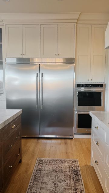 The Ence Residence on Instagram: "I was so excited for our @frigidaire professional fridge and freezer for the size, but so upset that they didn’t have an ice and water dispenser on the outside. Well, little did I know, they have the best ice option and water dispenser inside. I have loved having it on the inside for not only aesthetically but also to protect my floors from my baby pushing the water and ice button all day by my one year old. 😅 Here is the name of the fridge: Frigidaire Profe Upright Freezer In Kitchen, Full Size Fridge And Freezer Side By Side, Fridgedaire Professional Fridge Freezer, Full Fridge And Freezer In Kitchen, Fridge And Freezer Side By Side, Full Size Fridge And Freezer Kitchen, Column Fridge And Freezer, Full Size Fridge And Freezer, Big Refrigerator And Freezer