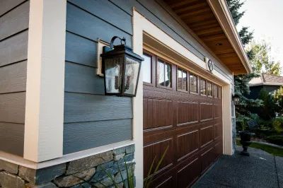 Grey Siding, James Hardie Siding, Hardie Siding, Black Lighting, House Trim, Hardie Plank, Exterior House Color, Siding Colors, Aluminum Siding