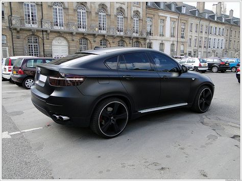 Bmw x6 matte black 2 | Mylee03 | Flickr Bmw X6 Black, Bmw 320, Bmw Performance, Dream Cars Bmw, Range Rovers, Modern Cars, Bmw X4, Future Cars, Fashionable Accessories