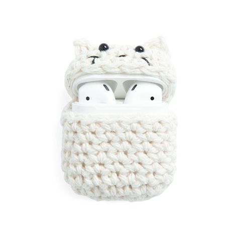 Craft Passions Crochet Earbud Case, Crochet Kitty, Finger Puppet Patterns, Earbud Holder, Earbud Case, Crochet Case, Puppet Patterns, Cat Crochet, Crochet Mushroom