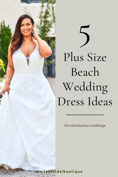 Experience breezy romance with a plus-size beach bridal gown that captures the essence of love by the sea. Explore the blog for a curated selection of dresses that combine romance with comfort, allowing you to enjoy every moment of your beach destination wedding. From flowing fabrics to romantic details, find the gown that resonates with your dream beach wedding vision.