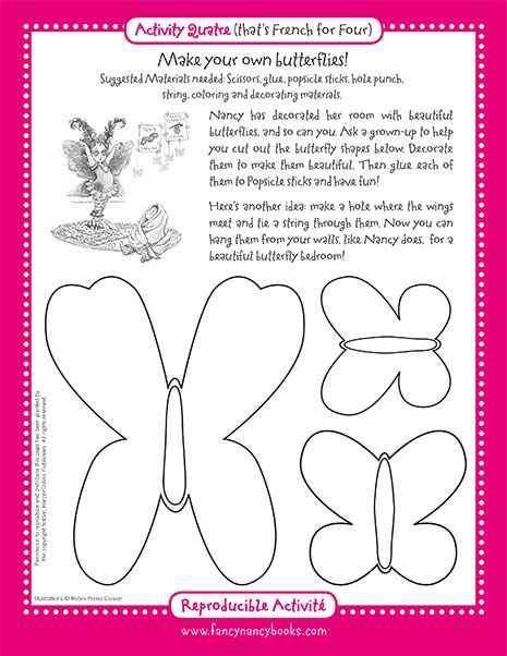 Butterflies Printable, Autumn Teaching Ideas, Prop Box, Fluttering Butterflies, Butterfly Printable, Author Studies, Fancy Nancy, Fun Printables, Craft Activity