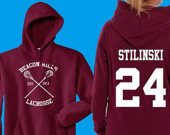 Teen Wolf Hoodie Beacon Hills Lacrosse Hoodie by ArmadilloTees Styles Teen Wolf, Beacon Hills Lacrosse, Teen Wolf Isaac, Lacrosse Hoodie, Teen Wolf Outfits, Wolf Hoodie, Hip Hop Hoodies, Beacon Hills, Teen Wolf Stiles