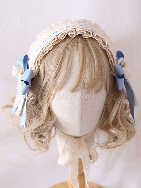 Boutique Hair Bows, Princess Aesthetic, Lace Bows, Sweet Lolita, Fashion Hair Accessories, Elegant Hairstyles, Lolita Fashion, Vintage Aesthetic, Kawaii Fashion