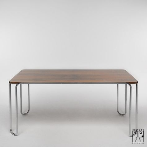 Bauhaus Dining Table, Bauhaus Table, Steel Dining Table, Tubular Steel, Writing Desk, Modernism, Chrome Plating, Bauhaus, Berlin