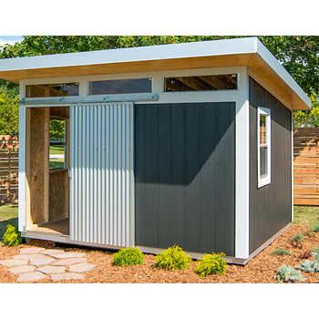 Studio Sheds, Shed Blueprints, Build Your Own Shed, Lean To Shed, Modern Shed, Studio Shed, Backyard Storage, Shed Building Plans, Mini Pool