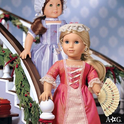 Girl Nostalgia, Felicity Merriman, American Girl Dollhouse, American Girl Felicity, American Girl Doll Samantha, Doll Scenes, Baby Alive Dolls, Colonial Christmas, Sewing Doll Clothes