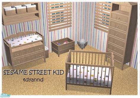 Sims 2 | tdyannd's Sesame Street Kid - Hansen Recolor Sims 2 Infant Cc, Sims 3 Baby Cc, Sims 2 Furniture Cc, Sims 3 Nursery, Sims 2 Nursery Cc, Sims 2 Cc Furniture, Sims 2 Nursery, Sims 2 Toddler Cc, Sims 2 Furniture Set