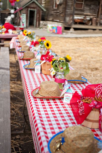 Western/Country Cowgirl Birthday Party Ideas | Photo 2 of 28 | Catch My Party Petting Zoo Birthday Party, Cowgirl Birthday Party Ideas, Country Birthday Party, Rodeo Birthday Parties, Zoo Birthday Party, Cowboy Theme Party, Western Birthday Party, Rodeo Party, Country Birthday