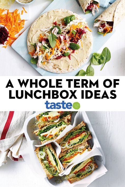 Time for school! Get yourself sorted for the whole term with these easy lunch box fillers. They’re low in sugar, nut-free, colourful and fun, so you can keep the lunchbox shamers at bay and send the kids to school with a smile on their faces. #backtoschool #lunchbox #lunchboxideas #australia #australian #australianrecipes Aussie Recipes, Lunchbox Inspiration, Lunchbox Snacks, Kids Packed Lunch, Time For School, Work Lunch Box, Kid Lunches, Box Recipes, Kids Lunch Recipes