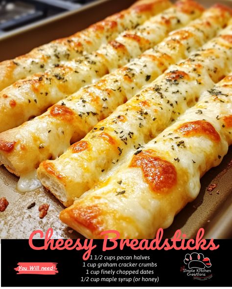 Looking for a delicious appetizer or snack? Try these Cheesy Breadsticks! They are the perfect combination of crispy and cheesy, making them a crowd favorite at any gathering. Serve them with marinara sauce for dipping and watch them disappear in no time! Check out the recipe on our blog for a cheesy treat everyone will love. #cheesybreadsticks #appetizer #snacktime #recipeideas Healthy Cheese Sticks, Cheesy Bread Sticks Recipe, Easy Cheese Bread Sticks, Easy Cheese Sticks Recipes, Cheese Sticks With Pizza Dough, Appetizer Sticks, Cheese Breadsticks, Cheesy Garlic Breadsticks, Cheese Sticks Recipe