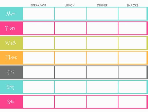 ... could be used as a template for a food journal, to write down EVERYTHING you eat, if you're on a weight loss plan! Menu Planning Template, Meal Plan Printable, Weekly Meal Plan Template, Weekly Menu Template, Free Meal Planner, Meal Planner Printable Free, Weekly Meal Planner Template, Printable Meal Planner, Weekly Menu Planners