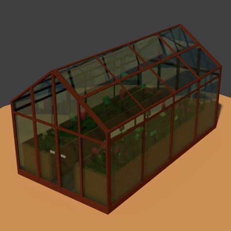 Green House Model Project, Green House Model, Poly Greenhouse, Green Greenhouse, Homeschool Preschool Activities, Flower Fruit, Hot House, Low Poly 3d, Fruit Garden