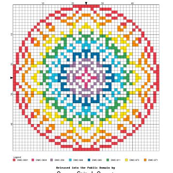 Perler Bead Mandala Patterns, Perler Mandala, Pixel Mandala, Cross Stitch Mandala Pattern, Cross Stitch Designs Geometric Free Pattern, Mandala Cross Stitch Pattern Free, Namaste Cross Stitch, Geeky Cross Stitch Patterns, Mandala Cross Stitch