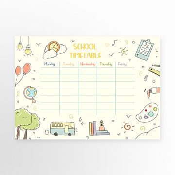 Chalkboard Border, Timetable Planner, Class Schedule Template, Happy Doodles, School Timetable, Kids Schedule, School Schedule, Minecraft Games, Creative Class