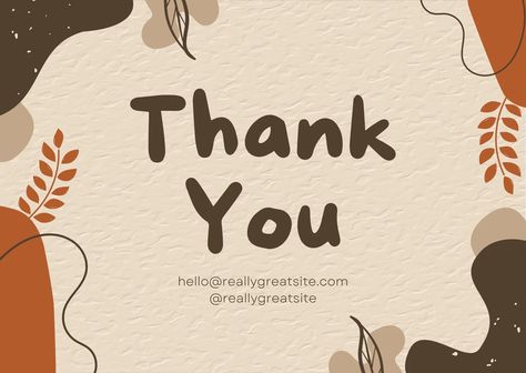 Brown Minimalist, Thank You Card Template, Window Design, Power Point, Canva Templates, Card Templates, Card Template, Design Details, Thank You Cards