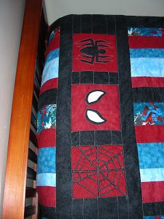 A Plastow Perspective: Spiderman Blanket is DONE! Superhero Quilt Ideas, Spider Man Quilt, Spiderman Sewing Projects, Spider-man Quilt Ideas, Spider Man Quilt Pattern, Spiderman Quilt Pattern, Spiderman Quilt Ideas, Spiderman Quilt, Marvel Blanket