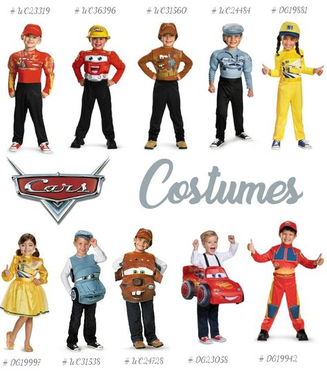 Cars Movie Costumes, Cars Family Costume, Disney Group Costumes, Cars Costume, Cars Halloween Costume, Car Costume, Baby Costume, Kid Friendly Travel Destinations, Group Costumes