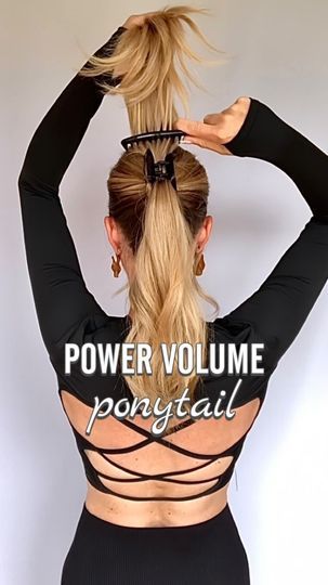 21K views · 3K reactions | POWER VOLUME ~ tip for you 🔻

☀️The size of the claw clip creates the size of the volume of your ponytail.

For this ponytail you should use a clip that is fairly straight at the top. 

Have fun trying - SAVE for later and FOLLOW for more.
.
.
.
#clawcliphairstyle #clawcliphack #ponytail #ponytailhack #volumehair #pferdeschwanz | Claudia | Hairstyles | Hamidshax · Magic Ponytail Claw Clip Hairstyles, Ponytail Hairstyles Straight, Ponytail Hairstyles Straight Hair, Sporty Hairstyles For Short Hair, Short Taper Haircut, Hairstyles For Short Hair Easy, Volume Ponytail, Hairstyles Straight Hair, Tapered Haircut