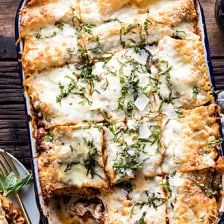 Pesto Bolognese Lasagna. Pesto Bolognese, White Pesto, Bolognese Lasagna, Savory Galette, Galette Recipes, Homemade Hot Pockets, Pesto Lasagna, Pesto Spinach, Half Baked Harvest Recipes