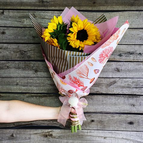 DIY tips on how to spruce up a cheap grocery store bouquet with some Jillson & Roberts wrap, tissue and ribbon.  http://jillsonroberts.com/wordpress/sprucing-up-a-cheap-bouquet/ Grocery Store Bouquet, Cheap Bouquet, Grocery Store Flowers, Cheap Groceries, A Bunch Of Flowers, Local Grocery Store, Art Department, Diy Tips, Bunch Of Flowers