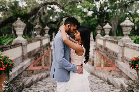 Florida wedding photographer Lukas Guillaume is the recipient of this WPJA Diamond Award for creative wedding engagement photography. Click the link to see more by Lukas Guillaume. Engagement Photos Miami, Vizcaya Miami, Vizcaya Wedding, Vizcaya Museum And Gardens, Vizcaya Museum, Miami Wedding Venues, Engagement Pictures Poses, Outdoor Park, Couple Portrait